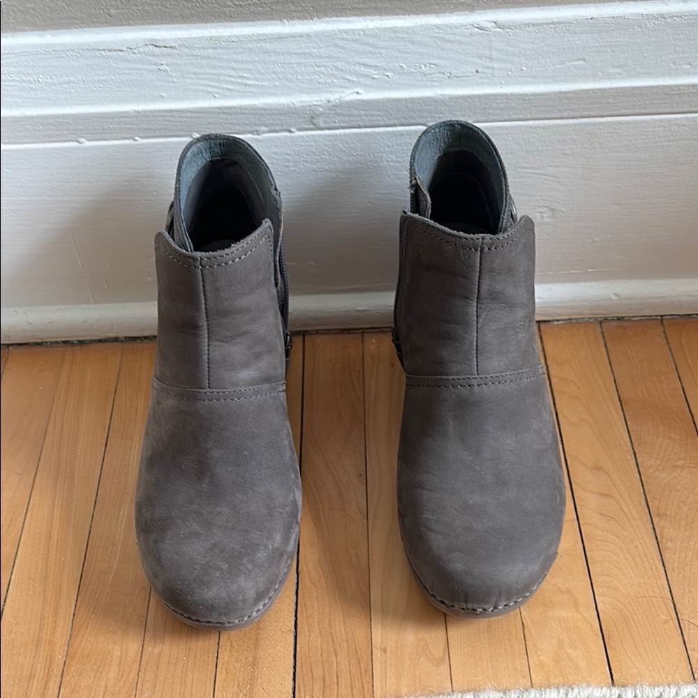 Dansko Gray Ankle Booties
